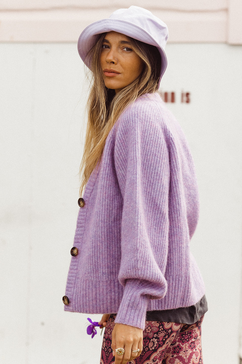Bowery Raglan Lavender/Cream