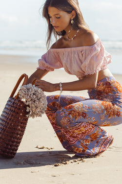 VINTAGE FLORAL BELL BOTTOMS - BREAKING DAWN