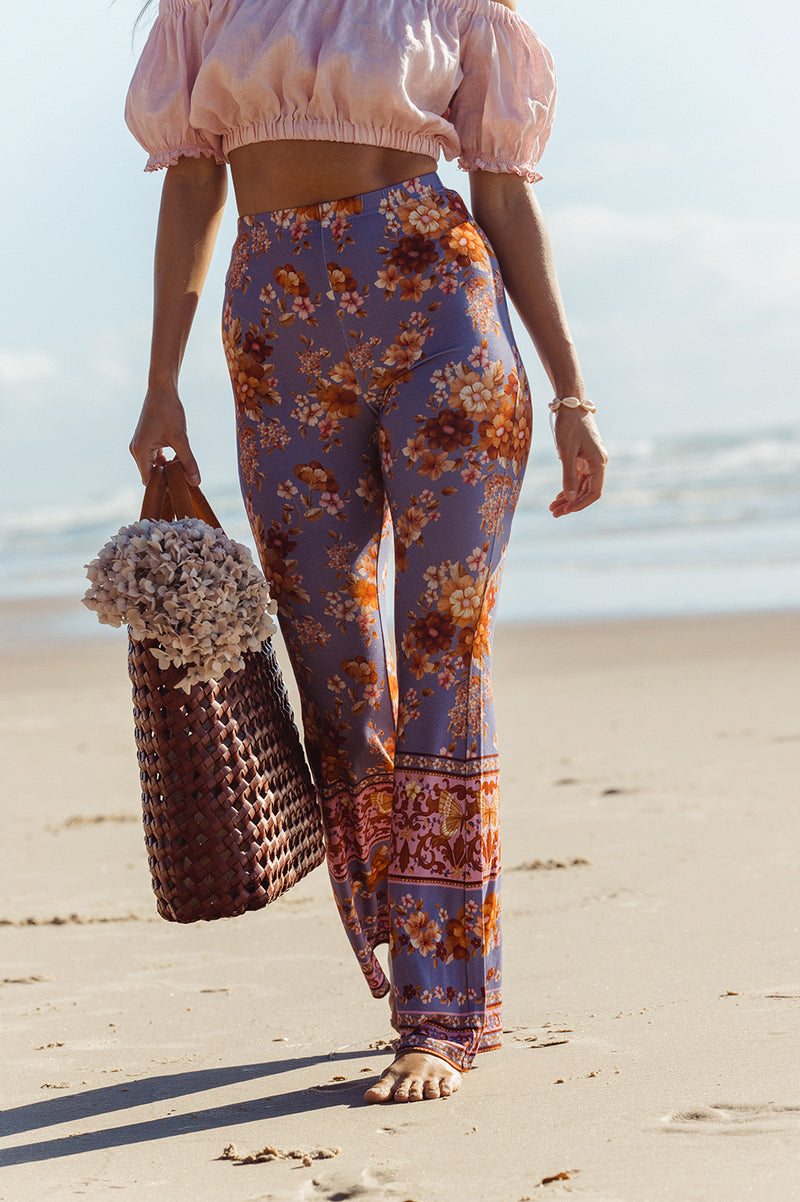 VINTAGE FLORAL BELL BOTTOMS - BREAKING DAWN