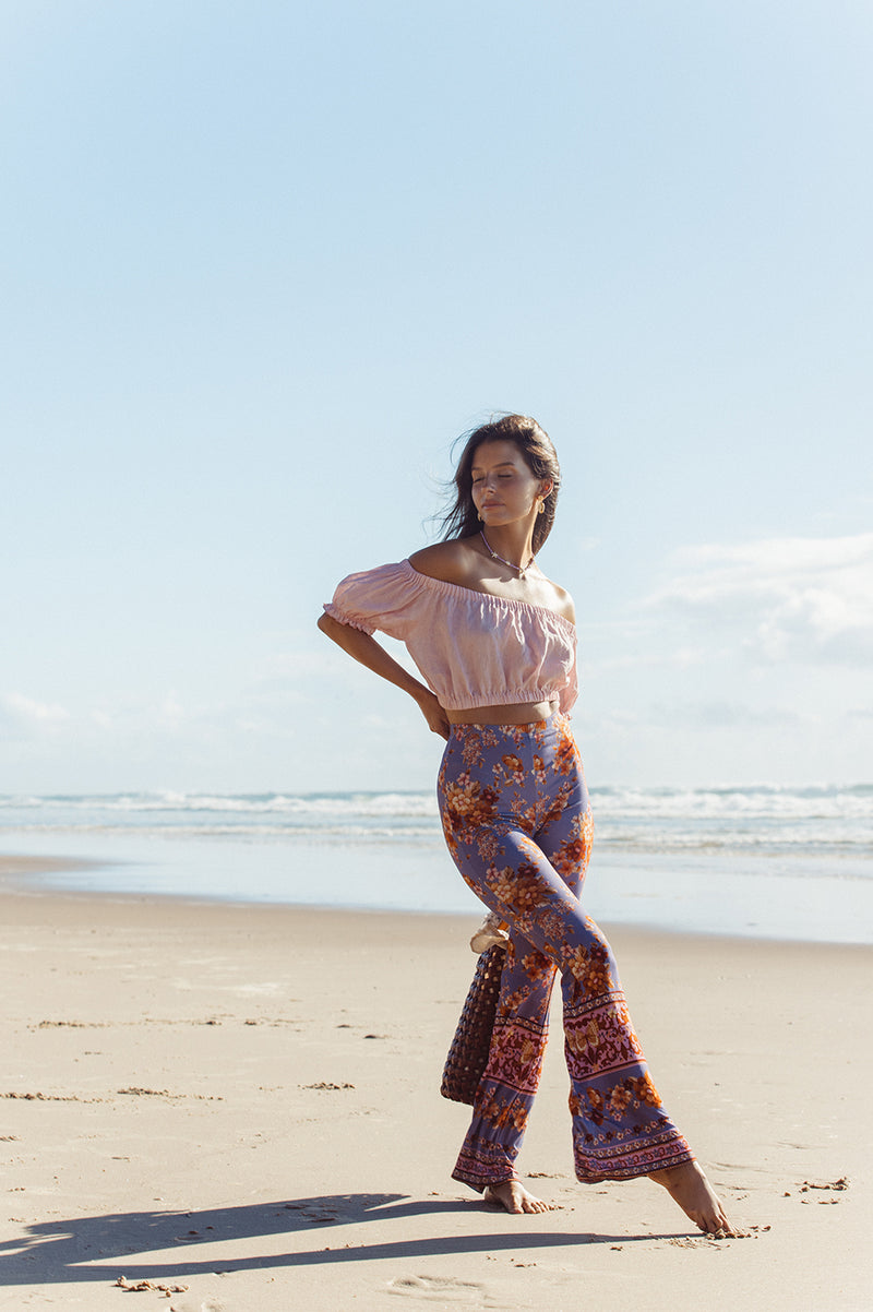 VINTAGE FLORAL BELL BOTTOMS - BREAKING DAWN
