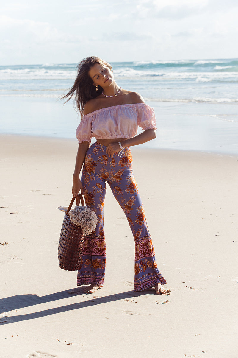 VINTAGE FLORAL BELL BOTTOMS BREAKING DAWN We the Wild Collective We The Wild Collective
