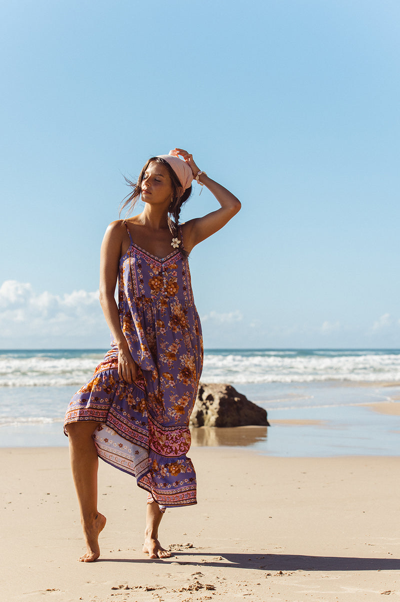 VINTAGE FLORAL DREAM CHASER DRESS - BREAKING DAWN | We the Wild Collective We The Wild Collective VINTAGE FLORAL DREAM CHASER DRESS - BREAKING DAWN | We the Wild Collective We The Wild Collective