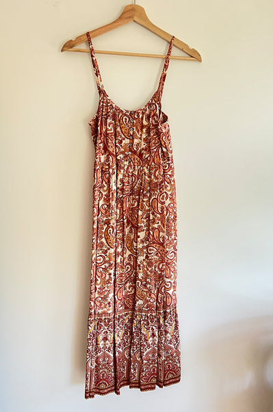 FREYJA MIDI DRESS - PEACH - SIZE 8 | We the Wild Collective – We The ...